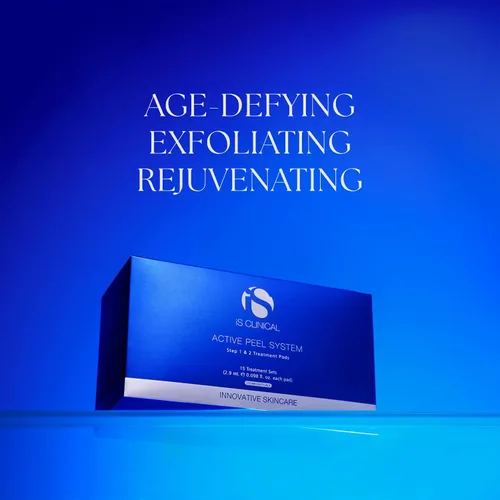 Vista 3 de iS CLINICAL Active Peel System, sistema de peeling suave en casa de dos pasos para exfoliación facial