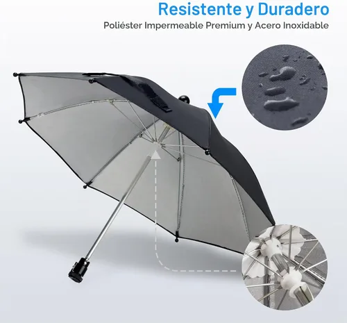 Vista 5 de DSLR cámara sin espejo zapata caliente paraguas paraguas lluvia cubierta protector