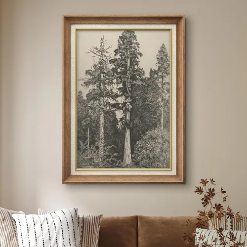Vista 3 de SIGNWIN Arte de marco de alta calidad, elegante, vintage, ilustraciones de dibujo de árbol, arte fino, arte tradicional icónico para sala de estar