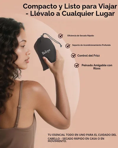 Vista 7 de Boloye Accesorio de Gorro para Secador de Cabello – Gorro de Secadora con Capucha XL de 28.5" para Secado Más Rápido y Acondicionamiento Profundo