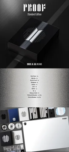 Vista 2 de Álbum BTS Proof (Edición Estándar) 3 CD+Tarjetas Fotos+Postal+El Arte de la Prueba+Fotografía+Epílogo+Letra+(Extra BTS 6 tarjetas fotográficas+1