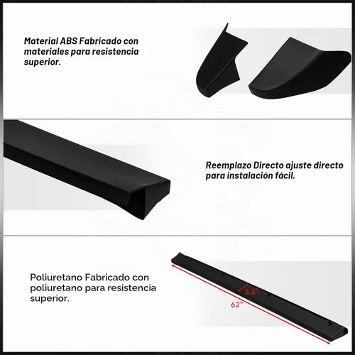 Vista 2 de AJP Distributors Aleta Trasera Superior del Maletero Estilo SS Intimidator Compatible/Reemplazo para Silverado Sierra 1500 Fleetside 1999 2000 2001