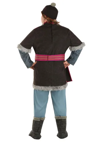 Vista 2 de Disfraz de adulto Deluxe de Kristoff de Frozen talla extra Multicolor