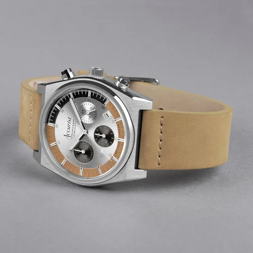 Vista 4 de Accurist Origin - Reloj de cuarzo de 1.614in para hombre con cronógrafo analógico