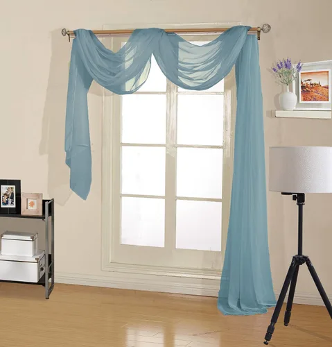 Vista 8 de Decotex - Bufanda de gasa transparente de calidad premium para diseños de hogar y eventos