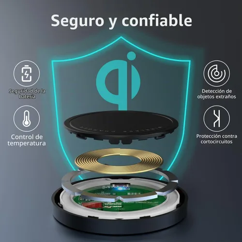 Vista 4 de Cargador inalámbrico magnético para iPhone 15W Max Fast Mag-Safe almohadilla de carga inalámbrica compatible con iPhone 16/16 Plus/16 Pro/16 Pro