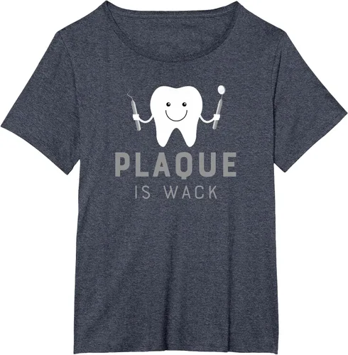 Vista 14 de Plaque is Wack Funny Dental Hygienist T-Shirt Asphalt Grey