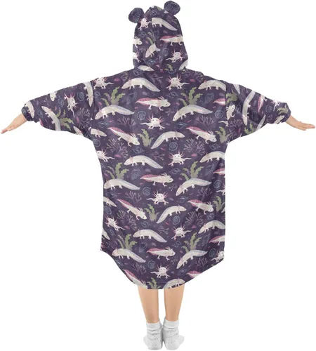 Vista 2 de Mantas para niños, súper suaves, cálidas, acogedoras, de gran tamaño, con bolsillo, regalos de 3 a 14 años para niños y niñas y adolescentes