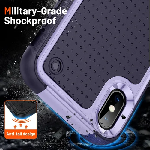 Vista 261 de Jeylly Funda para iPhone SE/Funda para iPhone 5S, Exterior de Plástico Duro que Absorbe Golpes + Interior de Silicona de Goma Defensor contra