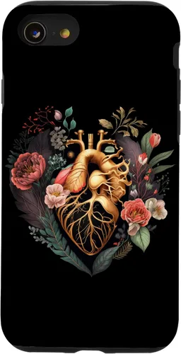 Vista 18 de Anatomical Heart and Flowers for Your Love Case for iPhone 17