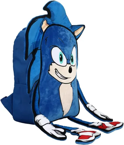 Vista 2 de Sonic The Hedgehog Sonic Youth - Mochila de peluche Azul