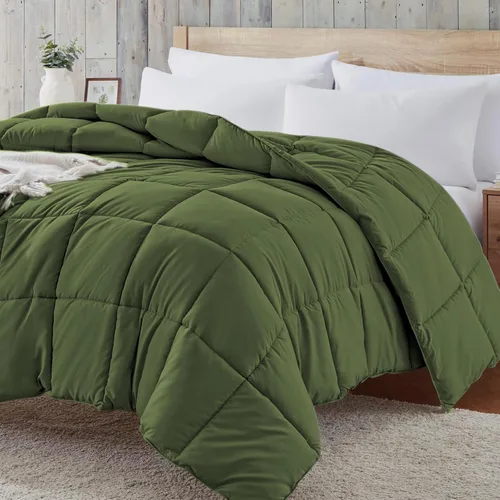 Vista 16 de Homelike Moment Edredón tamaño king - Inserto de edredón beige, alternativa al plumón, edredón ligero para cama king, ropa de cama ligera