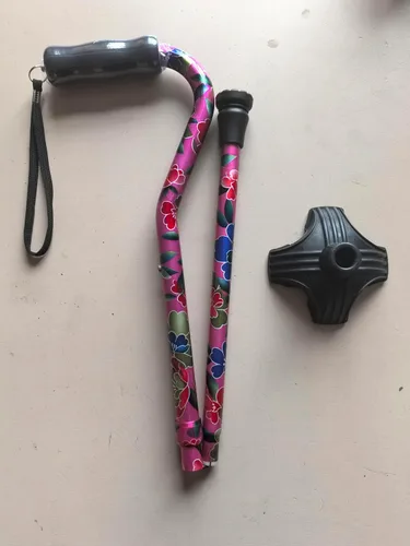 Vista 20 de Bastones florales para mujer, bastón plegable para estabilidad con base antideslizante, bastón ajustable para personas mayores, bastones plegables
