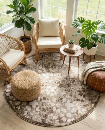 Vista 27 de Rugs.com Alfombra de la colección Monte Carlo, alfombra mediana marrón de 2 pies 2 pulgadas x 3 pies perfecta para salas de estar, comedores grandes