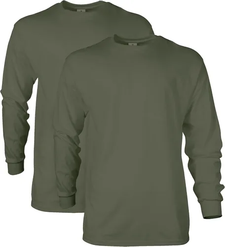 Vista 177 de Gildan - Camiseta de manga larga de algodón ultra estilo G2400 para adultos, paquete múltiple