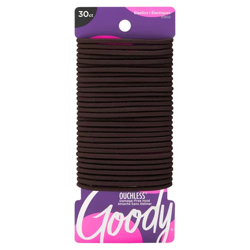 Vista 18 de Goody Ouchless - Lazos elásticos para el cabello, 30 unidades, color negro