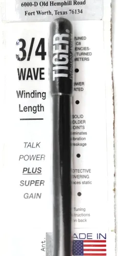 Vista 6 de Lote de 2 Everhardt TSM2-B 3/4 Wave 2 pies de fibra de vidrio "Super Flex†CB Antena de radio - Negro