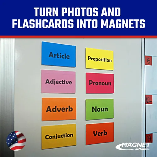 Vista 3 de Master Magnetics Cinta magnética flexible – Tira magnética con fuerte adhesivo para paredes, tableros, carteles y más – 0.06 pulgadas de grosor