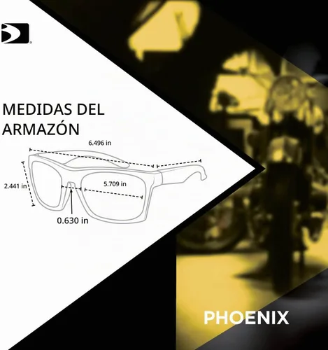 Vista 7 de Bobster ® Phoenix, Marco de brillo negro, lentes ahumados, ámbar y transparentes