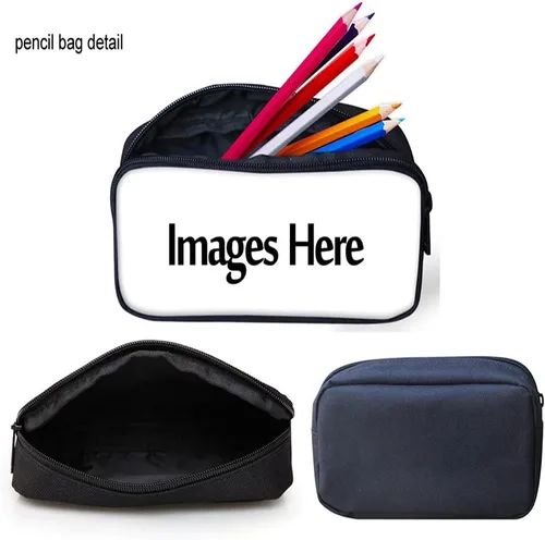 Vista 6 de Forchrinse Colorida mochila con estampado de galaxias y hongos para niños, mochila escolar casual, bolsa de almuerzo, estuche para lápices, juego