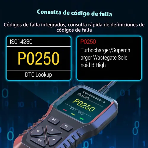 Vista 6 de AZIJYV Escáner K1 obd2, herramienta de diagnóstico del escáner obd2, lector de códigos de coche para comprobar la luz del motor, datos en vivo