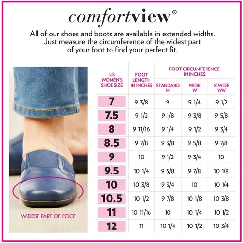 Vista 2 de Comfortview Mocasines Aster de ancho ancho ancho para mujer Energyflex, Mocasín