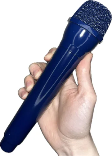 Vista 7 de Micrófono falso para sincronización de labios, disfraces, fotos, conciertos, festivales, juegos de simulación y mucho más (negro)
