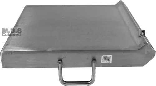 Vista 8 de Plancha Comal Plancha de acero inoxidable de 18 x 16 pulgadas para cocinar con estufa o parrilla al aire libre