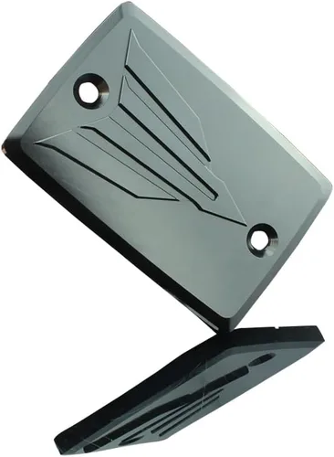 Vista 5 de Tapa de aceite para depósito de líquido de frenos delanteros CNC, compatible con MT-09 MT-07 2014-2015, FZ1 FZ1S 2006-2014, FZ6 2006-2010, FZ8 Negro