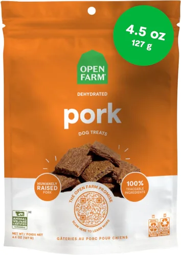 Vista 9 de Open Farm, Golosinas deshidratadas para perros, aperitivos para perros con alto contenido de proteínas y bajos en carbohidratos, textura masticable