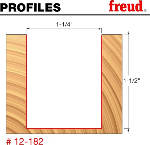 Vista 57 de Broca recta de doble acanaladura Freud, 15/64 x 3/4 de pulgada, con vástago de 1/2 pulgada, 12-096