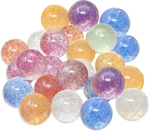Vista 13 de Kiddie Play 25 Bouncy Balls for Kids Party Favors Bouncy Ball 27mm Superball Small Rubber Balls for Kids