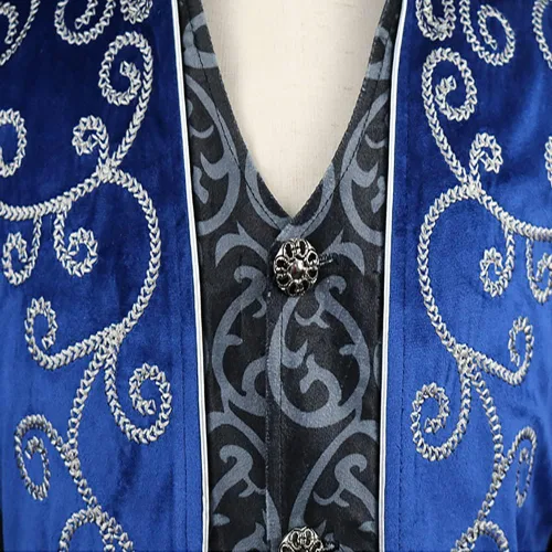 Vista 4 de VALOZENC Men's Steampunk Vintage Tailcoat Gothic Victorian Jacket Frock Coat Halloween Costume