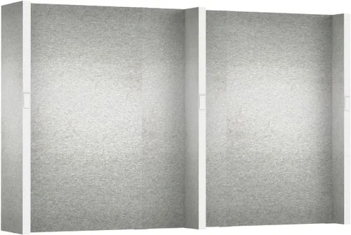Vista 11 de EverPanel - Kit de pared modular de 7 x 7 pies, color azul oscuro SoundSorb con ribete negro, divisor de habitación, paneles de pared entrelazados