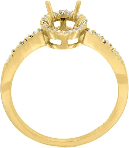Vista 2 de Anillo de compromiso de oro blanco de 14 quilates con ópalo natural, ovalado, 0.276 x 0.197in, tamaños 5-10