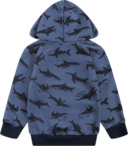 Vista 7 de Akyzic Sudadera con capucha para bebés y niños, diseño de dinosaurios, con bolsillo, sudadera cálida para niños