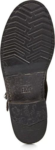Vista 5 de Frye Veronica Botines para mujer hechos de cuero cepillado de grano completo con herrajes de metal antiguo e impermeables, construcción de ribete