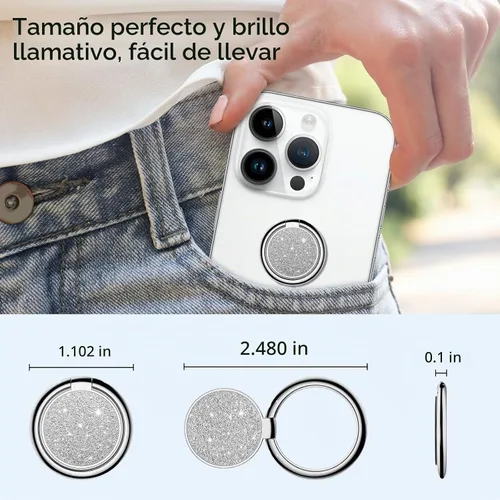 Vista 8 de Syncwire Soporte de anillo para teléfono celular, soporte de anillo de dedo