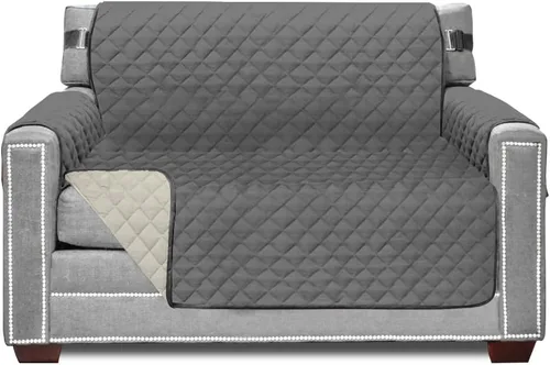 Vista 86 de Sofa Shield - Funda para sofá Loveseat con correa patentada, protector de cojín, funda reversible diseñada en EE. UU. resistente a manchas