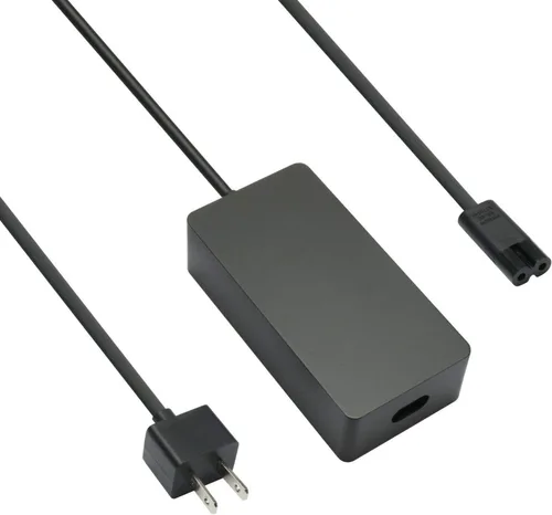 Vista 2 de Cargador Pro original de 44 W, 15 V, 2.58 A, compatible con Microsoft Surface Pro 6 Pro 5, compatible con cable de alimentación modelo 1796 1800