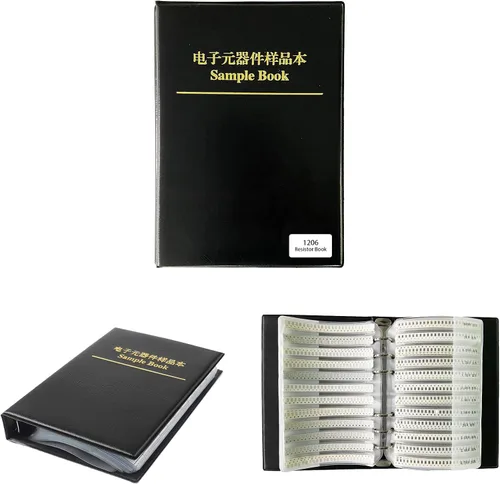 Vista 6 de nancheng SMD Resistor 0201 Libro de muestras 170 valores Kit de resistencias 50 cada uno 1% de precisión en estuche de libro de almacenamiento