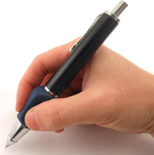 Vista 2 de The Pencil Grip Bolígrafo pesado con agarre, ergonómico y mejores bolígrafos para escritura suave, 2.4 onzas, TPG-651, negro