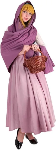Vista 3 de Cosplay.fm Disfraz de princesa vintage para mujer, vestido campesino con chal enagua