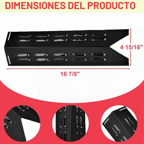 Vista 4 de Placa de calor para parrilla de gas gourmet real y exterior seleccionada