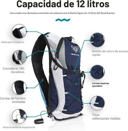 Vista 2 de Water Buffalo - Mochila de hidratación para bolsa de agua (2 L)