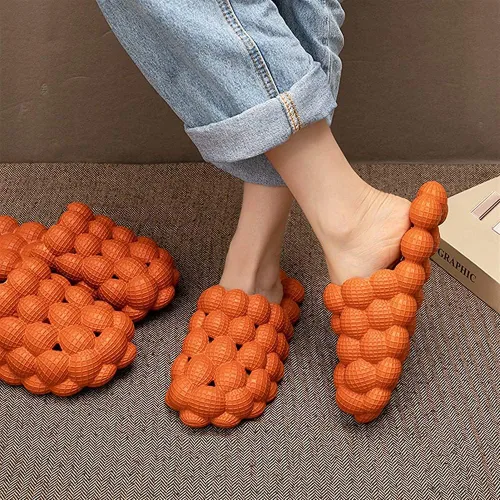 Vista 5 de Pantuflas de almohada de EVA, sandalias de almohada, divertidas sandalias de burbujas y pantuflas, sandalias de masaje en casa para hombres