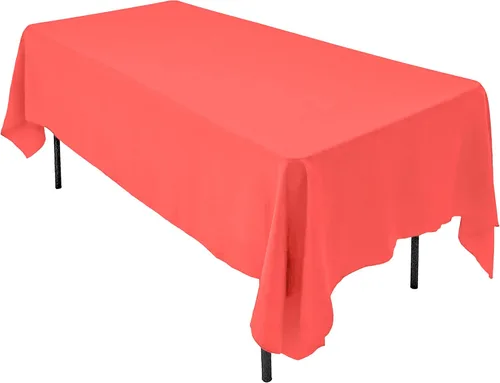 Vista 8 de AK TRADING CO. Mantel rectangular de poliéster de 60 x 102 pulgadas, fabricado en Estados Unidos, resistente a las arrugas, ignífugo, duradero