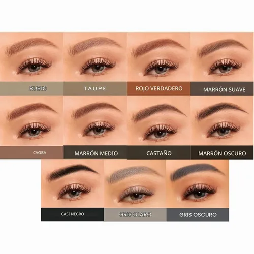 Vista 5 de MADLUVV Kit de Sello para Cejas con Plantillas de Cejas – Fácil Moldeador de Cejas para Cejas de Aspecto Natural – Popular Kit de Plantillas de 0.5