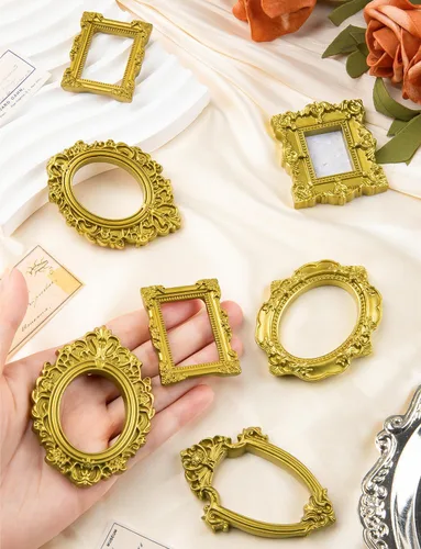 Vista 7 de 40PCS Mini Antiqu Vintage Resin Picture Frame