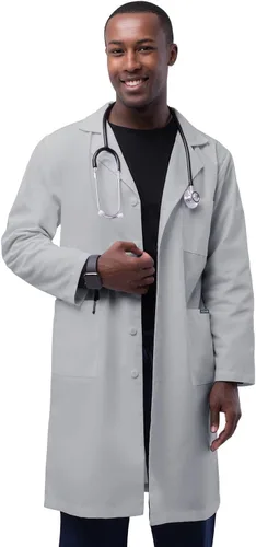Vista 10 de Adar - Abrigos de laboratorio unisex universales, abrigo de laboratorio clásico de 39 pulgadas Negro